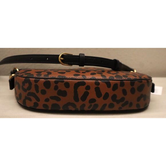 Fossil ZB11098234 Jolie Small Black/Leopard Print Crossbody/Shoulder Bag - Picture 5 of 16